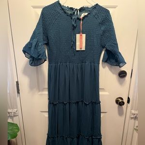 JESSAKAE SMOCKED TIERED DRESS